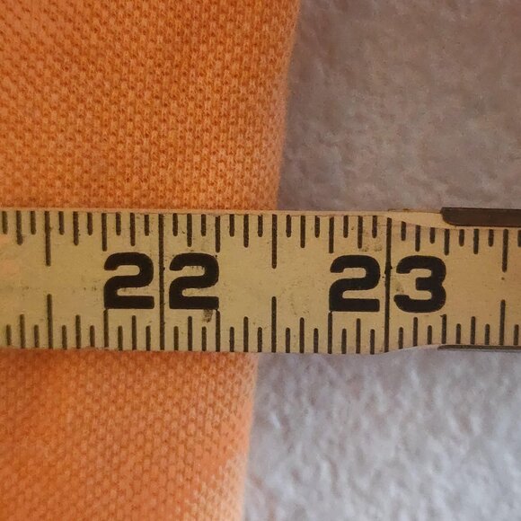 Loro Piana Polo Shirt Mens Large Orange 100% Cotton Made in Italy Pocket Luxury - Picture 10 of 10